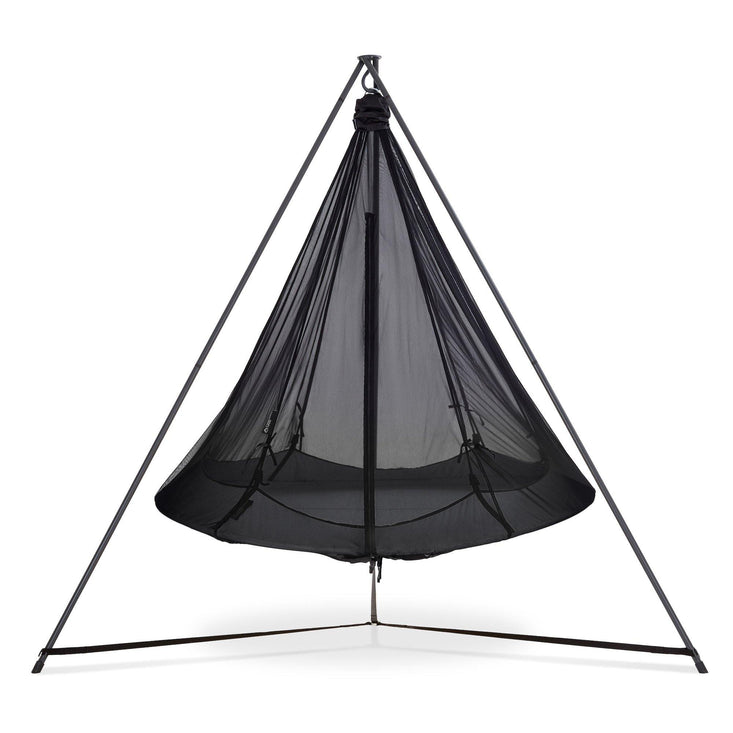 Gray Outdoor Hanging Chair with Stand 60 OFF Hangout Pod US